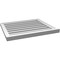 Ekena Millwork Vertical Surface Mount PVC Gable Vent: Functional, w/ 2"W x 2"P Brickmould Sill Frame, 28"W x 24"H GVPVE28X2403SF - alternate 3